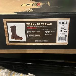 Brand new Irish setter non safety toe slip on boots.